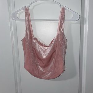 Velvet top pink